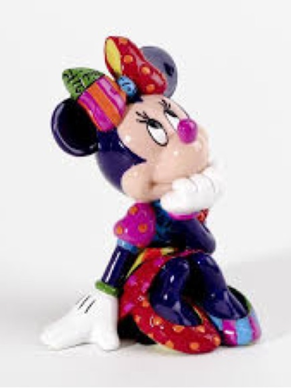 Colorful Minnie Mouse Art Sculpture - Multicolor